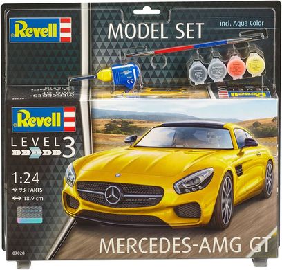 Автомобіль Mercedes AMG GT, 1:24, Revell, 07028 (Подарунковий набір)