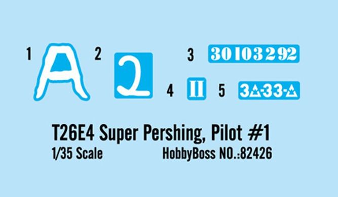 Танк T26E4 Super Pershing Pilot #1, 1:35, Hobby Boss, 82426, сборная модель
