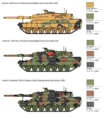 Танк Leopard 2A4, 1:35, ITALERI, 6559 (Збірна модель)