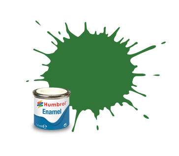 131 Краска эмалевая HUMBROL, зеленая (сатин), 14 мл