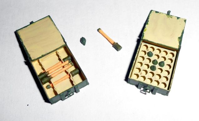 Німецькі ручні гранати M39 і M24 з ящиками (фототравлення + смола), 1:35, Metallic Details, MD3503