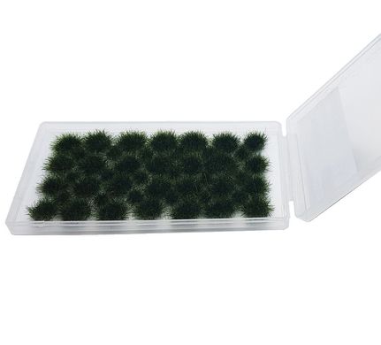 Пучки травы для диорам и макетов, темно-зеленые, (5 мм)