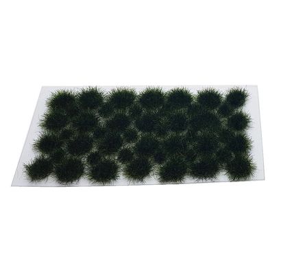 Пучки травы для диорам и макетов, темно-зеленые, (5 мм)