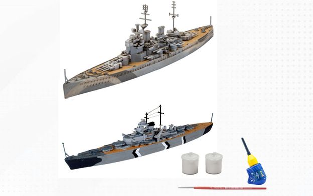 Кораблі Bismarck Battle - First Diorama Set, 1:1200, Revell, 05668 (Подарунковий набір)