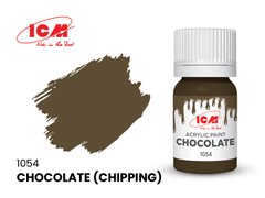 1054 Шоколадный, акриловая краска, ICM, 12 мл