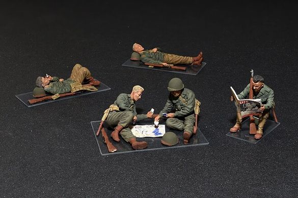 Американські солдати на відпочинку, збірні фігури 1:35, MiniArt, 35200