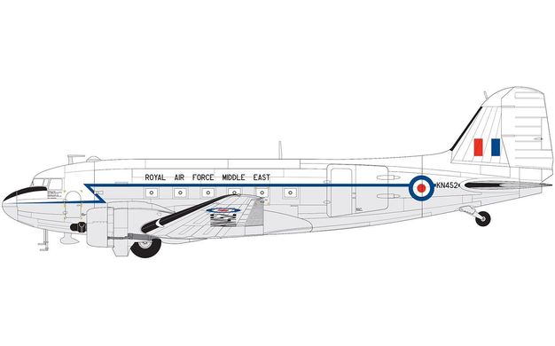 Військово-транспортний літак Douglas Dakota Mk.III, 1:72, Airfix, A08015A (Збірна модель)