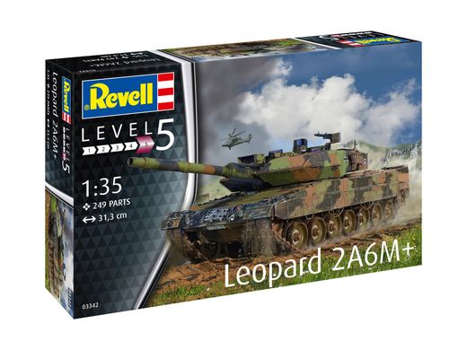 Танк Leopard 2A6M+, 1:35, Revell, 03342 (Збірна модель)
