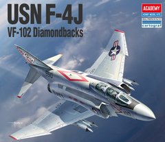 Винищувач USN F-4J "VF-102 Diamondbacks", 1:48, Academy, 12323 (Збірна модель)