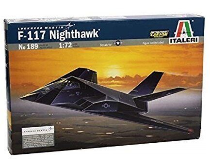 Літак F-117 A Nighthawk, 1:72, Italeri, 189 (Збірна модель)