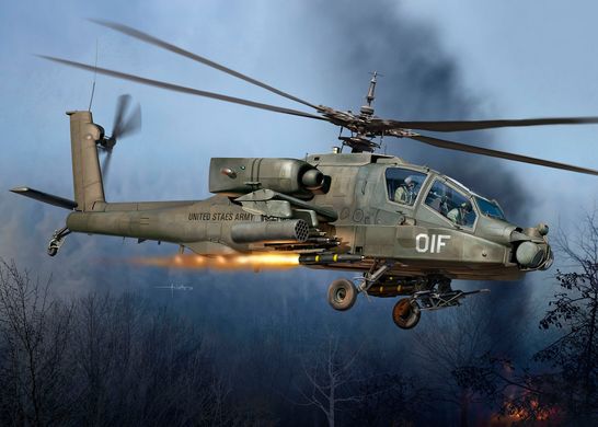 Вертолет AH-64A Apache, 1:72, Revell, 03824 (Подарочный набор)