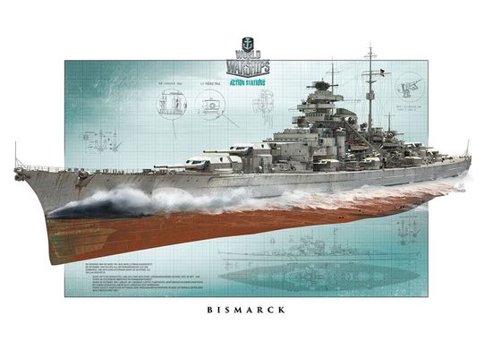 Лінкор "Bismark" (Серія World of Warships), 1:700, ITALERI, 46501