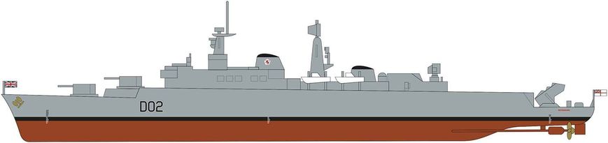 Крейсер HMS Devonshire, 1:600, Airfix, A03202V (Сборная модель)