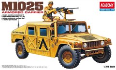 Армейский автомобиль M1025 с пулеметом, 1:35, Academy, 13241 (Сборная модель)