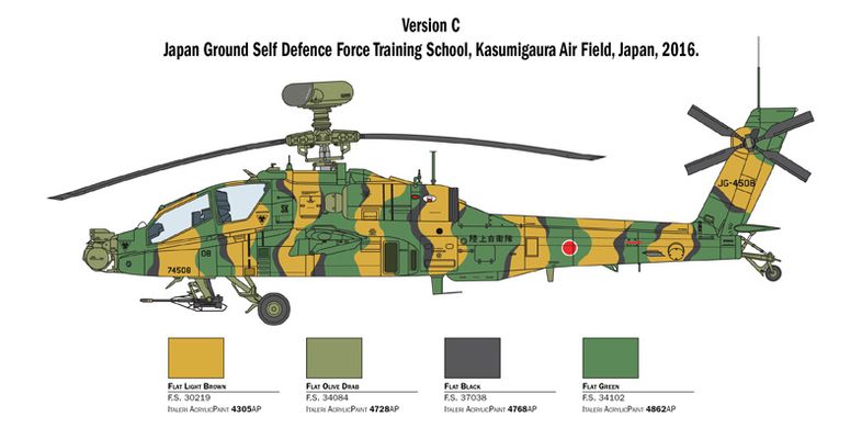 Гелікоптер AH-64D Longbow, 1:48, Italeri, 2748 (Збірна модель)