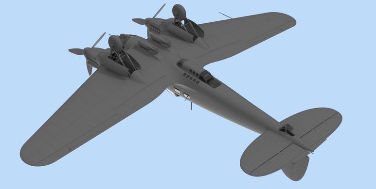 Німецький бомбардувальник He 111H-6, ІІ МВ, 1:48, ICM, 48262 (Збірна модель)
