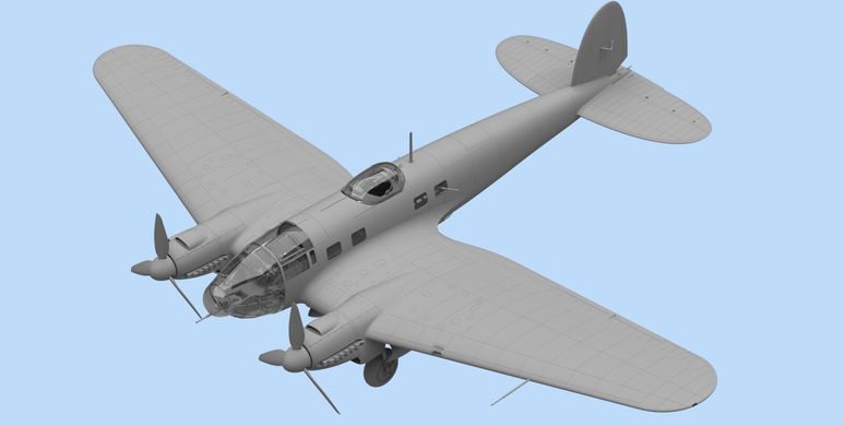 Німецький бомбардувальник He 111H-6, ІІ МВ, 1:48, ICM, 48262 (Збірна модель)
