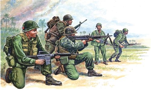 Американский спецназ, война во Вьетнаме, 1:72, Italeri, 6078