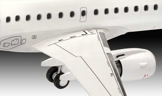 Пассажирский самолет Embraer 190 Lufthansa New Livery, 1:144, Revell, 03883 (Сборная модель)