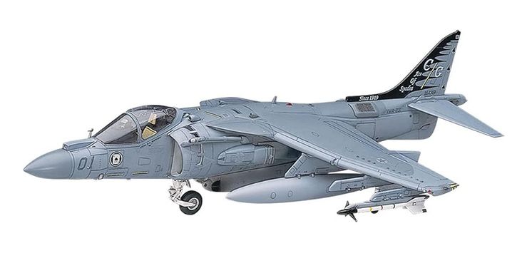 Винищувач AV-8B Harrier II Plus, 1:48, Hasegawa, 07228 (Збірна модель)