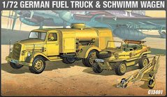 Наземний транспорт, серія 3 "Заправник Tankwagen та Schwimwagen", 1:72, Academy, 13401 (Збірна модель)