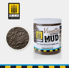 Dark Mud A.MIG-2154 (Текстурная паста для создания земли/грязи на диораме), AMMO MIG