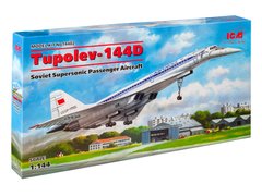 Cверхзвуковой пассажирский самолет Туполев-144Д, 1:144, ICM, 14402