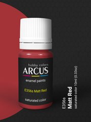 Краска Arcus 356 Matt Red, эмалевая