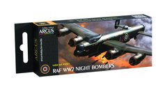 Набор эмалевых красок "RAF WW2 Night Bombers", Arcus, 3001