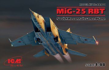 МіГ-25 РБТ, Радянський літак-розвідник, 1:48, ICM, 48901