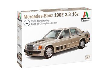 Автомобіль Mercedes-Benz 190E 2.3 16v, 1:24, ITALERI, 3624 (Збірна модель)