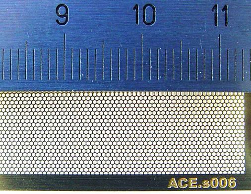 Сетка соты. Ячейка 0.44 х 0.5 мм (фототравление), ACE, s006