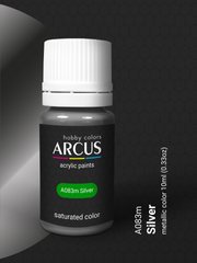 Краска Arcus A083 Silver - Металлик серебро, акриловая