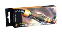 Набір емалевих фарб "FARR King Michael's Eagles", Arcus, 4001