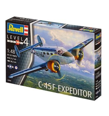 Военно-транспортный самолет C-45F Expeditor, 1:48, Revell, 03966
