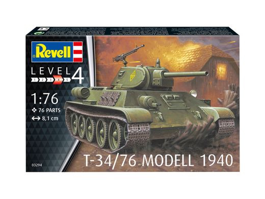 Збірна модель Танк T-34/76 model 1940, 1:76, Revell, 03294