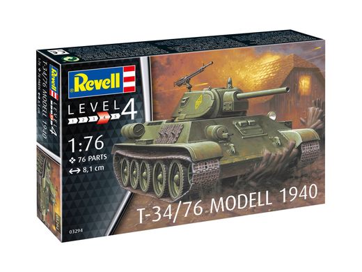 Збірна модель Танк T-34/76 model 1940, 1:76, Revell, 03294