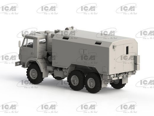 Збірна модель КАМАЗ-4310 с кузовом-фургоном К4320Д, 1:35, ICM, 35002