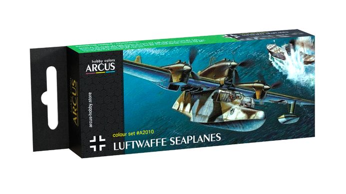 Набір акрилових фарб "Luftwaffe Seaplanes", Arcus, А2010