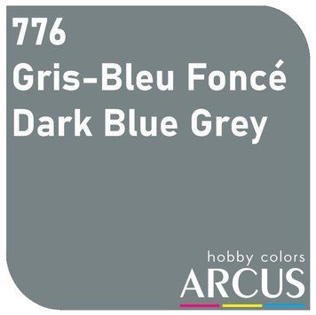 Фарба Arcus E776 Gris-Bleu Fonc&eacute; (Dark Blue Grey), 10 мл, емалева