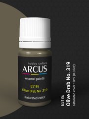 Краска Arcus E518 Olive Drab No. 319, эмалевая