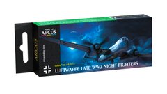 Набор акриловых красок "Luftwaffe Late WW2 Night Fighters", Arcus, А2012