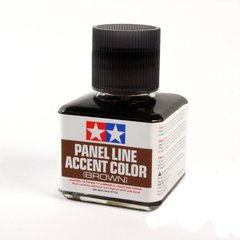 Смывка коричневая Tamiya Panel Line Accent color (BROWN), 87132, Tamiya, 40 мл