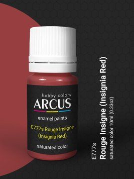 Фарба Arcus E777 Rouge Insigne (Insignia Red), 10 мл, емалева