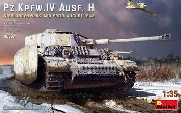 Танк Pz.Kpfw.IV Ausf. H Nibelungenwerk (Среднего производства) Август 1943 г., 1:35, MiniArt, 35337