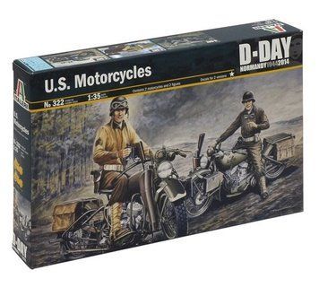 Збірна модель Американські мотоцикли U.S. Motorcycles, 1:35, ITALERI, 322