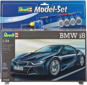 Автомобиль BMW i8, 1:24, Revell, 07008 (Подарочный набор)