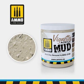 Arid Dry Ground A.MIG-2150 (Текстурная паста для создания земли/грязи на диораме), AMMO MIG