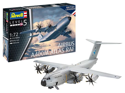 Військово-транспортний літак Airbus A400M Atlas "RAF", 1:72, Revell, 03822