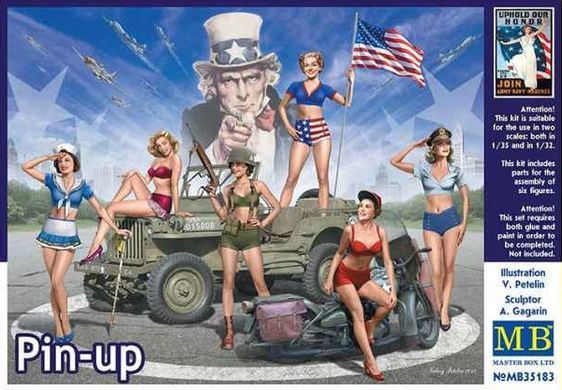 Збірні фігури "Pin-up", 1:35, Master Box, 35183